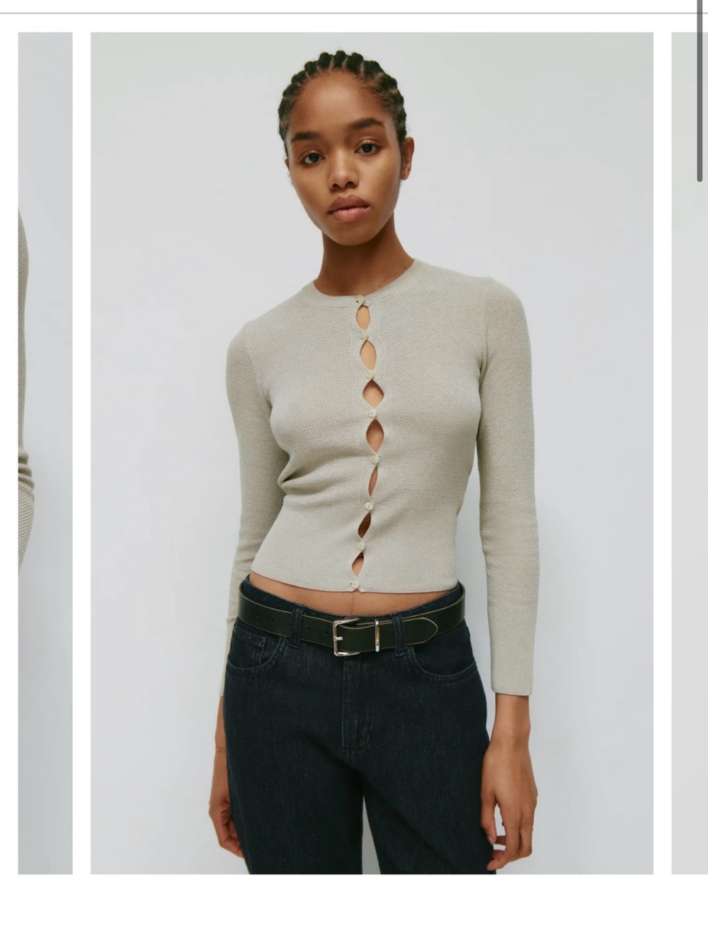 KOTN beige cardigan